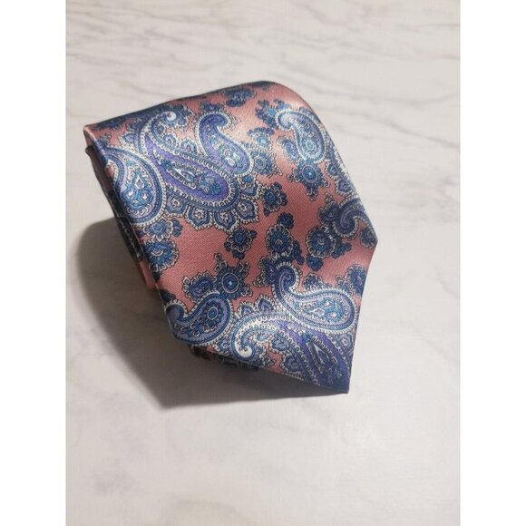 Classic collection By Van‎ Heusen  Pink Paisley Tie - Picture 1 of 8
